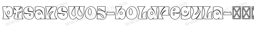 ptsanswo5-boldregula字体转换