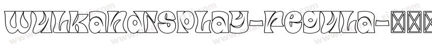 wulkandisplay-regula字体转换