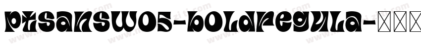 ptsanswo5-boldregula字体转换