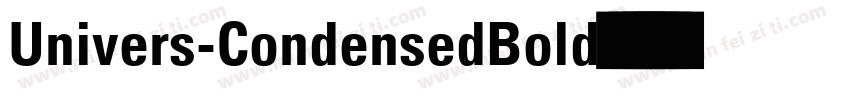 Univers-CondensedBold字体转换