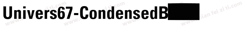 Univers67-CondensedB字体转换