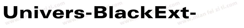 Univers-BlackExt字体转换