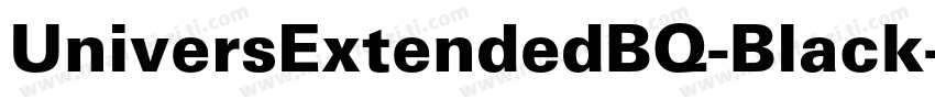 UniversExtendedBQ-Black字体转换