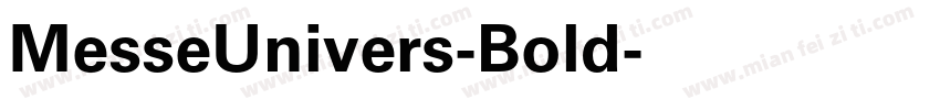 MesseUnivers-Bold字体转换