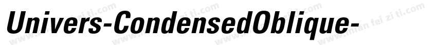 Univers-CondensedOblique字体转换