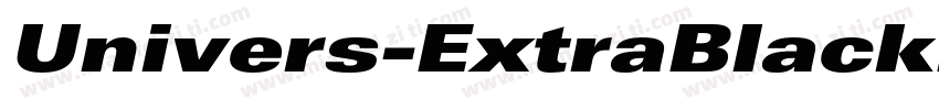 Univers-ExtraBlackExt字体转换