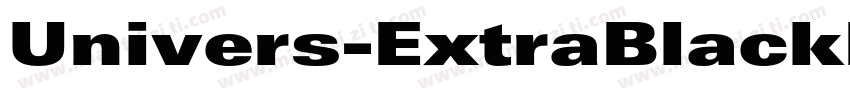 Univers-ExtraBlackExt字体转换