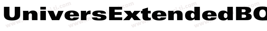 UniversExtendedBQ-ExtraBlack字体转换