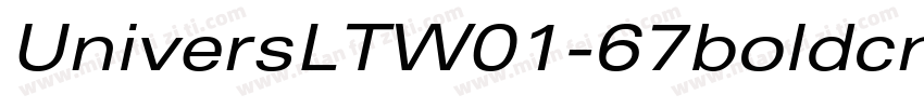 UniversLTW01-67boldcn字体转换