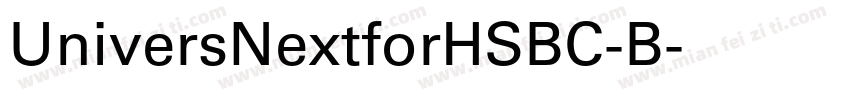 UniversNextforHSBC-B字体转换