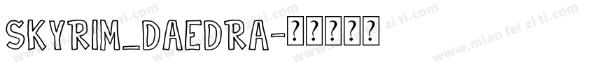 skyrim_daedra字体转换