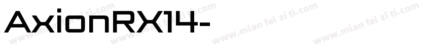 AxionRX14字体转换