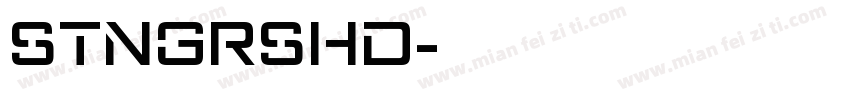 STNGRSHD字体转换