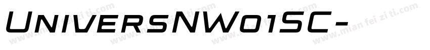 UniversNW01SC字体转换