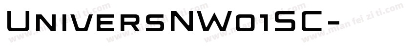 UniversNW01SC字体转换
