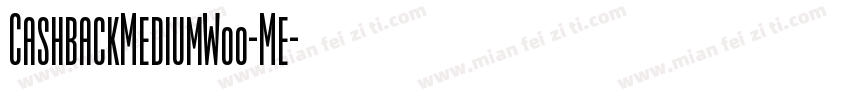 CashbackMediumW00-Me字体转换