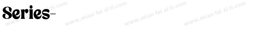 Series字体转换