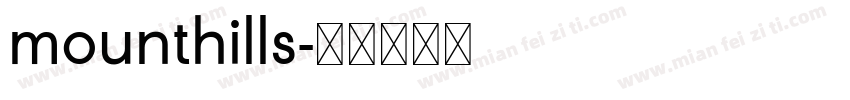 mounthills字体转换