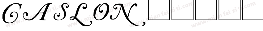 caslon字体转换