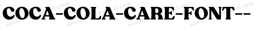 COCA-COLA-CARE-FONT-字体转换