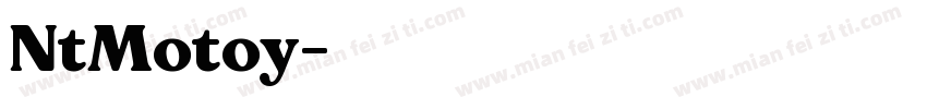NtMotoy字体转换