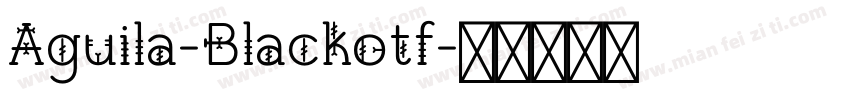 Aguila-Blackotf字体转换