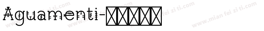 Aguamenti字体转换