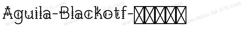 Aguila-Blackotf字体转换