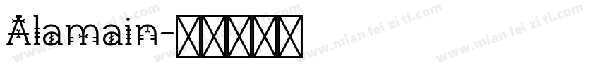 Alamain字体转换