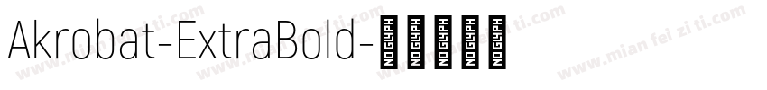 Akrobat-ExtraBold字体转换