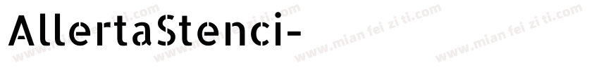 AllertaStenci字体转换