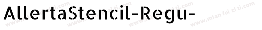 AllertaStencil-Regu字体转换