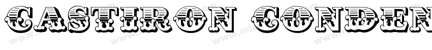 CastIron-Condensed字体转换