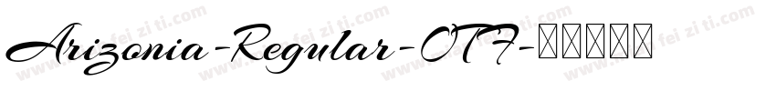 Arizonia-Regular-OTF字体转换