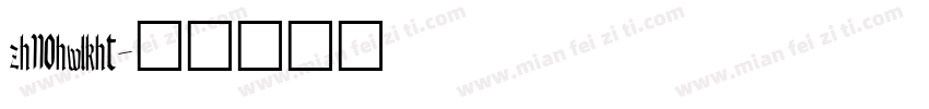 zh110hwlkht字体转换