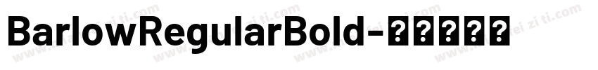 BarlowRegularBold字体转换