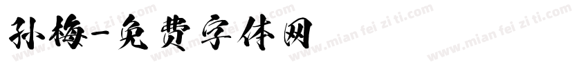 孙梅字体转换