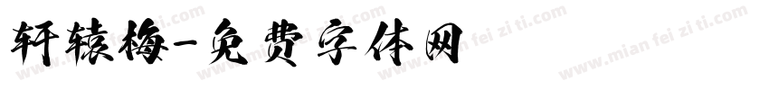 轩辕梅字体转换