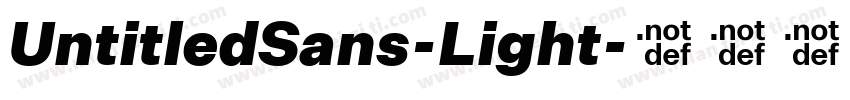 UntitledSans-Light字体转换