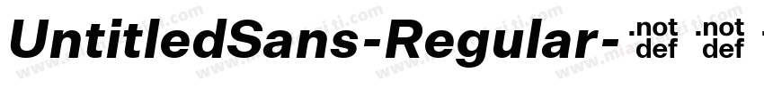 UntitledSans-Regular字体转换