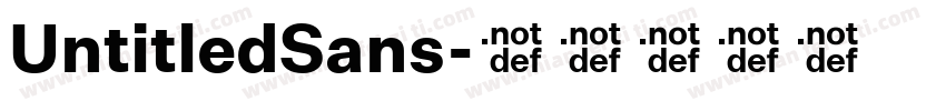 UntitledSans字体转换