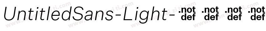 UntitledSans-Light字体转换