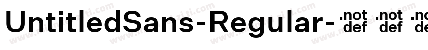 UntitledSans-Regular字体转换
