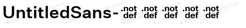 UntitledSans字体转换