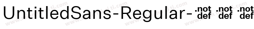 UntitledSans-Regular字体转换