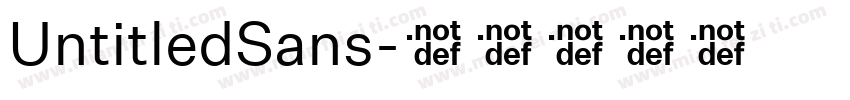 UntitledSans字体转换