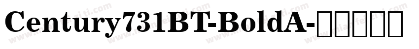 Century731BT-BoldA字体转换