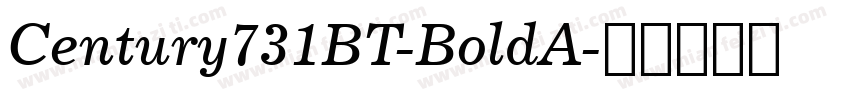 Century731BT-BoldA字体转换