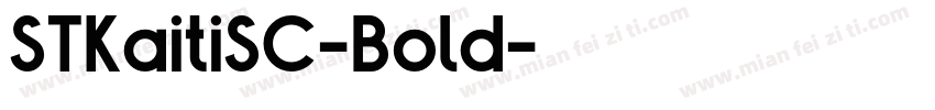 STKaitiSC-Bold字体转换