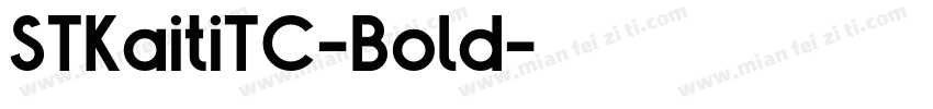 STKaitiTC-Bold字体转换